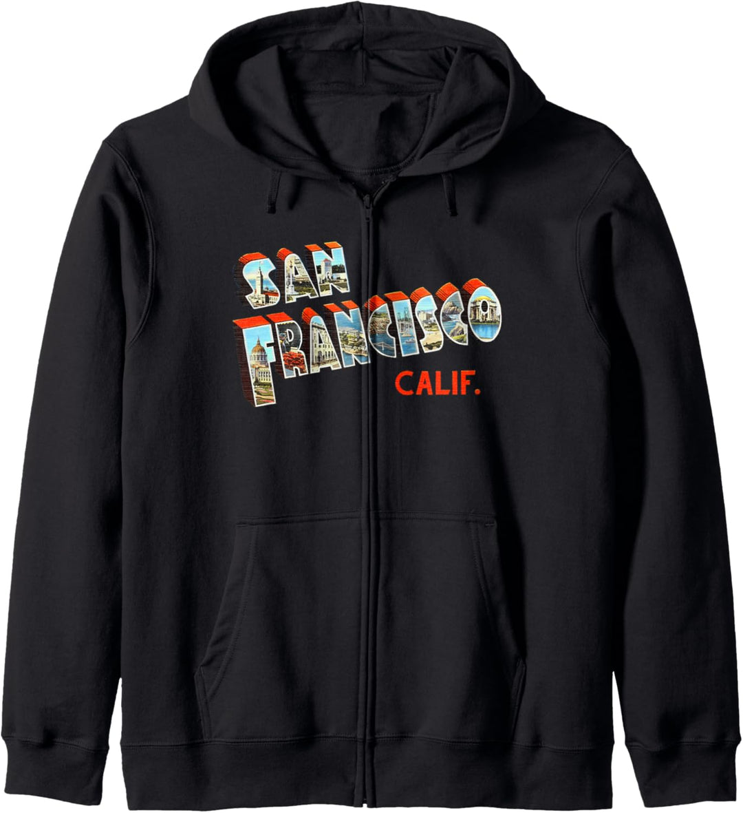 San Francisco California CA Vintage Retro-Souvenir Kapuzenjacke