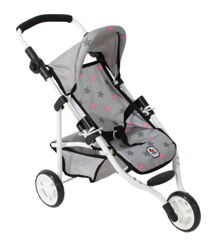 Bayer Chic 2000 - Puppenbuggy Lola, Kinderwagen für Puppen bis ca. 50 cm Grösse, Jogging-Buggy, Pupp