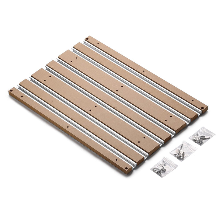 Genmitsu 4040 Hybrid Spoilboard Tisch aus Aluminium und MDF für 4040-PRO CNC-Fräsmaschine 420 x 600