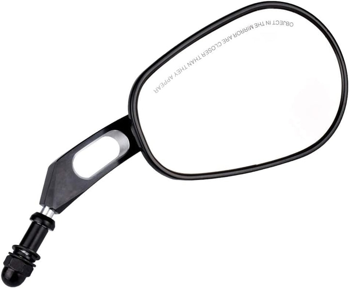 KATUR Motorrad 8 mm 10 mm Lenkerendspiegel, Rückspiegel, Motorrad, schwarzer Randschnitt, Rückseiten