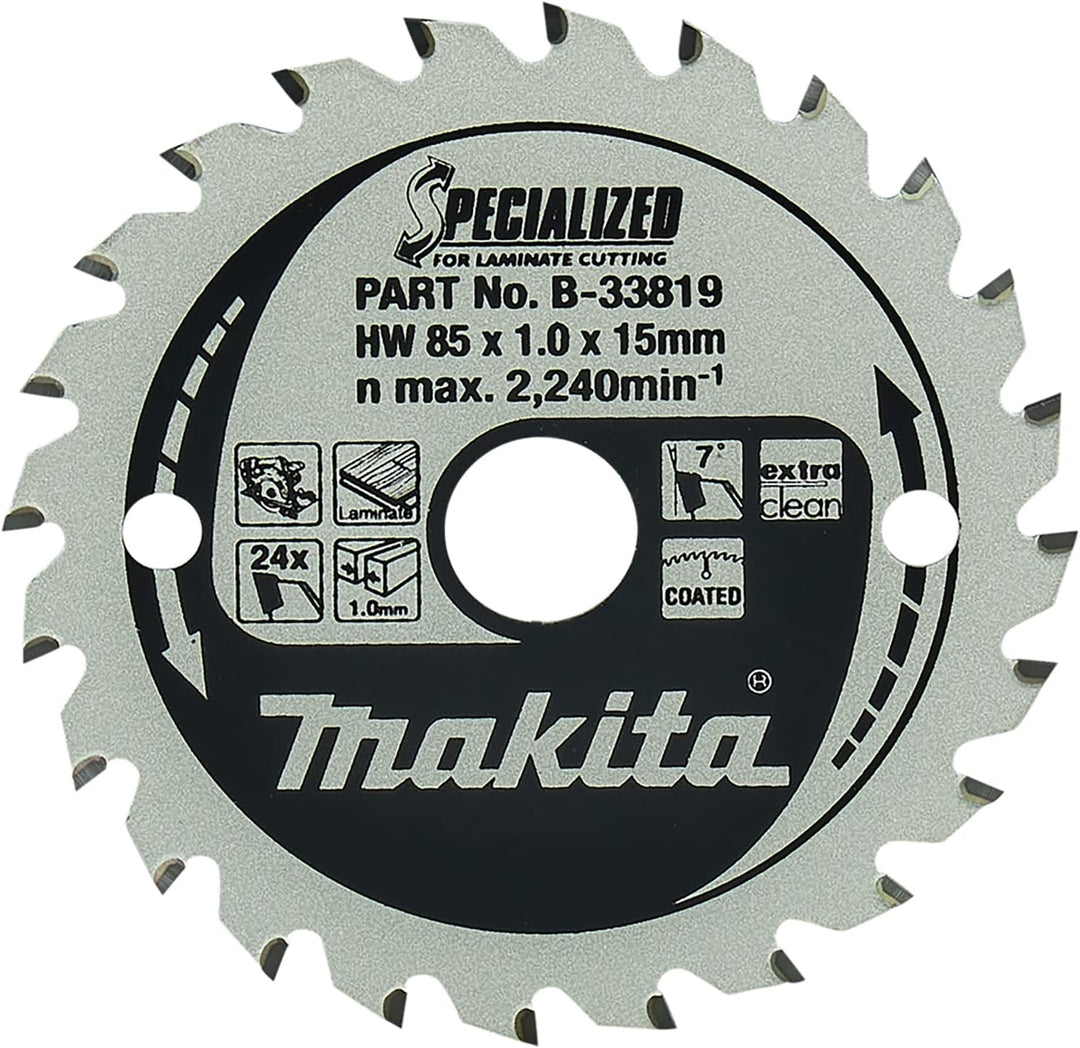Makita Specialized Saegeblatt 85 x 15 x 24 Z, B-33819, 85 x 15mm, 85 x 15mm