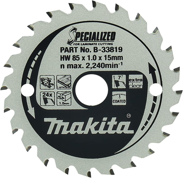 Makita Specialized Saegeblatt 85 x 15 x 24 Z, B-33819, 85 x 15mm, 85 x 15mm