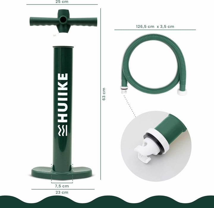 Sup Pumpe Doppelhub - HUIIKE | Pumpe Stand Up Paddle 15 PSI, Luftpumpe Sup Handpumpe Stabil | Handpu