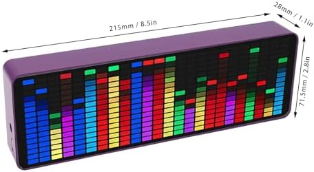 Audioanzeige mit Rhythmus-Lichtpegel, 20 x 7-Farben-RGB-LED-Anzeigen, 384 LEDs, 16x24 Segmente, dyna