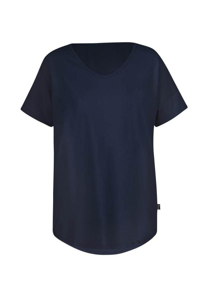 TRIGEMA Oversized T-Shirt mit V-Ausschnitt S Navy, S Navy