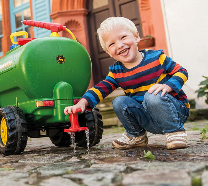 Rolly Toys rollyTanker John Deere Tankwagen (für Kinder 3-10 Jahre, mit Pumpe und Spritze, 30 Liter,