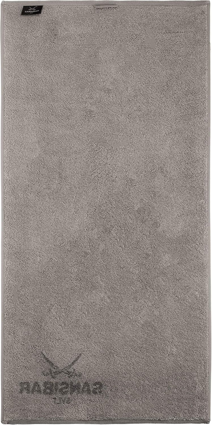Sansibar Handtuch 2er Set 50x100 cm 100% Baumwolle Doubleface Frottiertuch Zweifarbig Anthrazit/Taup