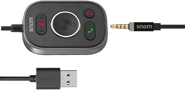 Snom A330D Kabelgebundenes Over-Ear-Headset - Headset Mit Mikrofon Kabellos, Kopfhörer Kabel, Gamin