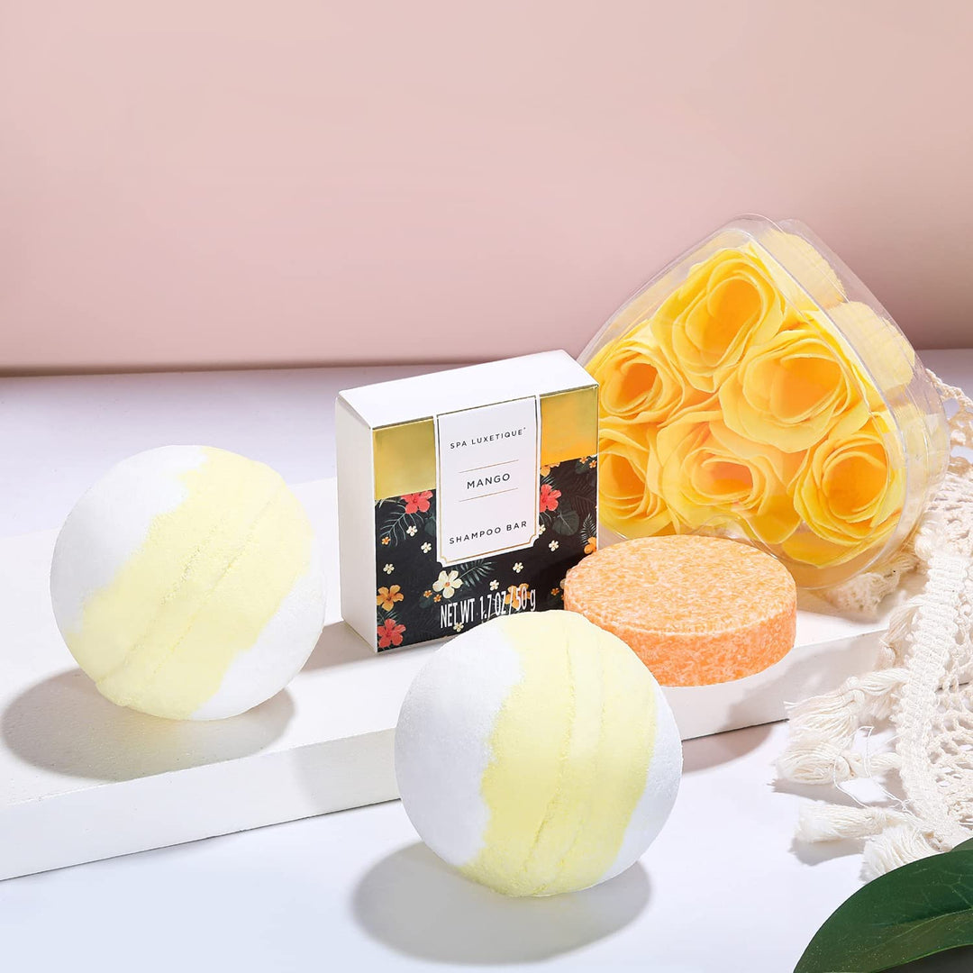 SPA LUXETIQUE Bade Spa Geschenkset für Damen-Beauty Wellness Set für Frauen,15tlg Geburtstagsgeschen