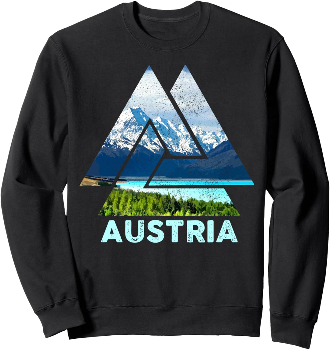 Austria Nature Vintage Austrian Outdoor Wandern Camping Sweatshirt