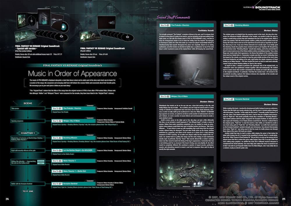Final Fantasy VII Remake: Material Ultimania, Gebundenes Buch