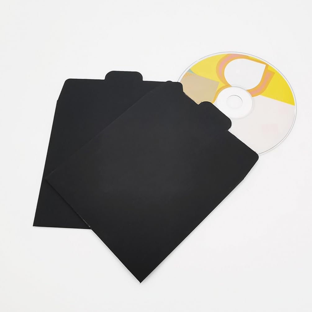 Cd-Hüllen 50 Stück Kraftpapier Dvd-Umschläge Halter Blanko Cd-Papier Karton Cd-Kraftpapier Aufbewahr