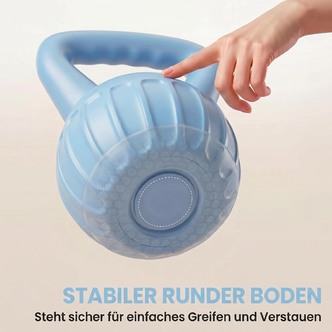 SPORTNOW Kettlebell Kugelhantel 6 kg Gewicht-Hantel mit Sand befüllt für Anfänger Zuhause Krafttrain