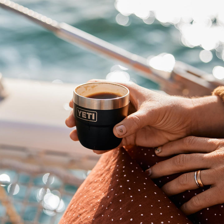 YETI Rambler stapelbare Tasse, Edelstahl, vakuumisoliert, Espresso/Kaffeetasse, 2 Stück, Weiss