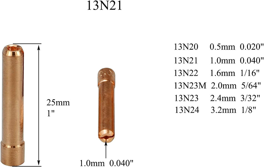RIVERWELD WIG Spannhülsengehäuse Gasdüsen Zurück Cap sortierte Grösse der Fit DB SR WP 9 20 25 WIG S