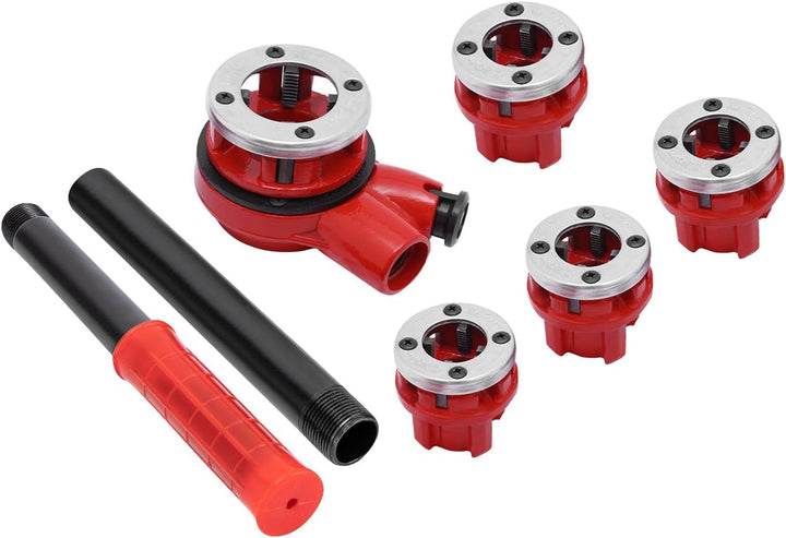 Rohrgewindeschneidsatz mit 5*Gewindeschneidköpfen (3/8", 1/2", 3/4", 1", 1-1/4") Schneidewerkzeugset