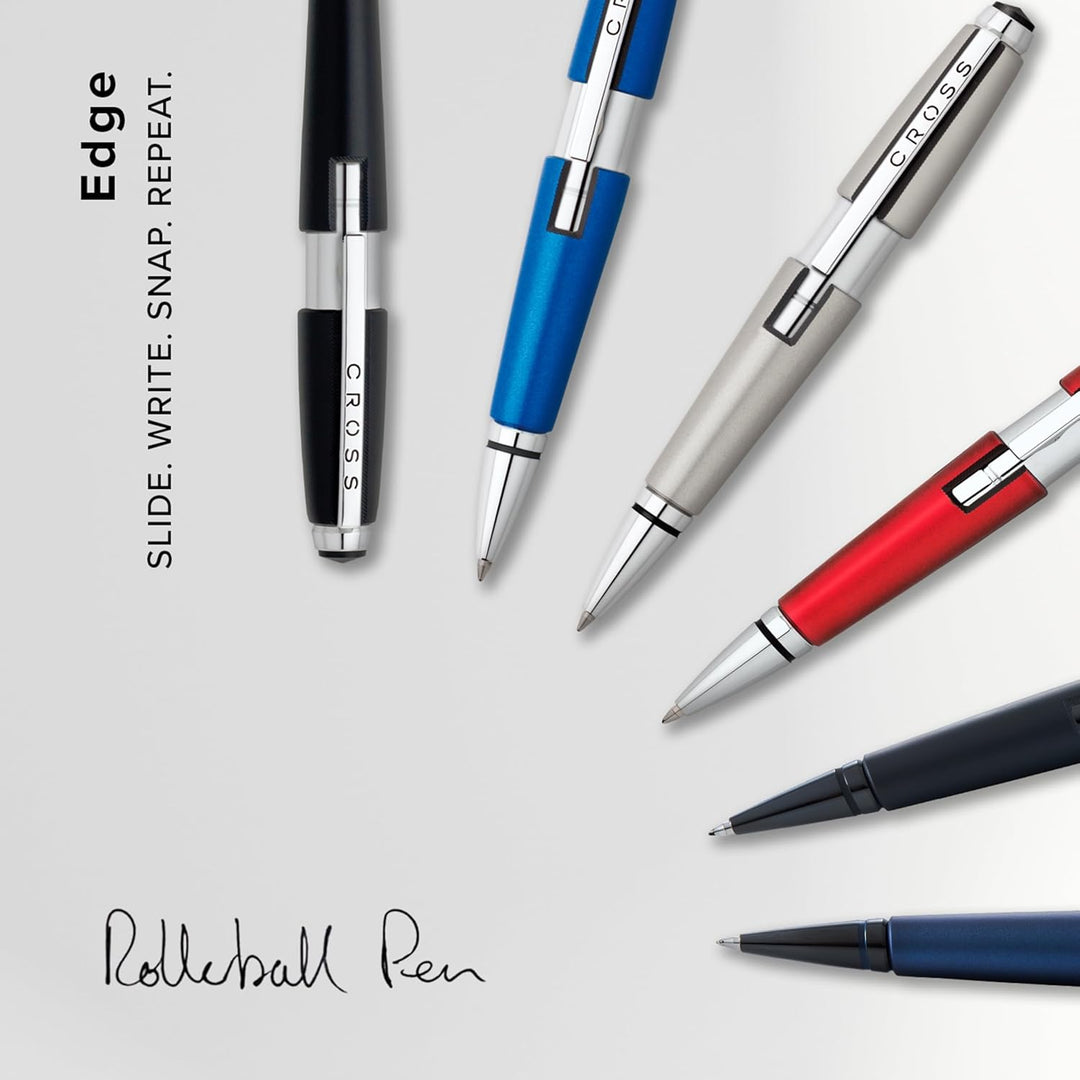 Cross Edge Rollerball (Strichstärke M, Schreibfarbe: schwarz, nachfüllbar, inkl. Premium Geschenkbox