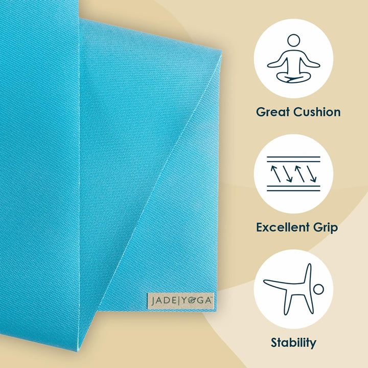 JADE YOGA - Harmony Yoga Mat - Yoga Mat Designed to Provide A Secure Grip to Help Hold Your Pose Him