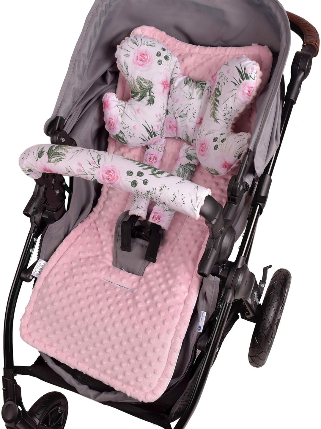 Medi Partners Universal Sitzauflage Kinderwagen & Buggys Sitzeinglage Kinderwagendecke 5tgl Gurtpols