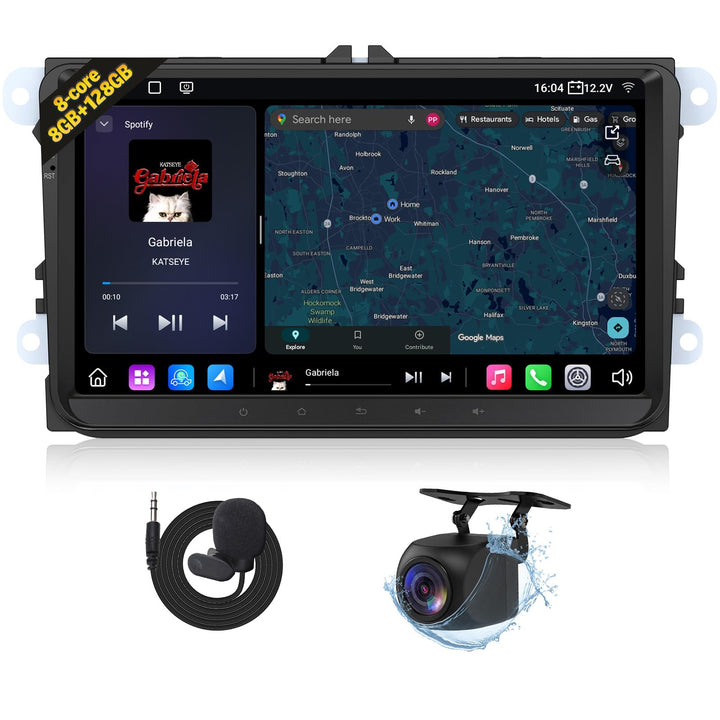 Eonon 9 Zoll Autoradio für Volkswagen SEAT Skoda Polo Golf V/VI Android 13 8+128GB 4G CarPlay Androi