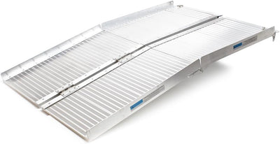 Rollstuhlrampe Rollirampe Auffahrschiene 2X faltbar Aluminium 183cm 270kg Kofferrampe