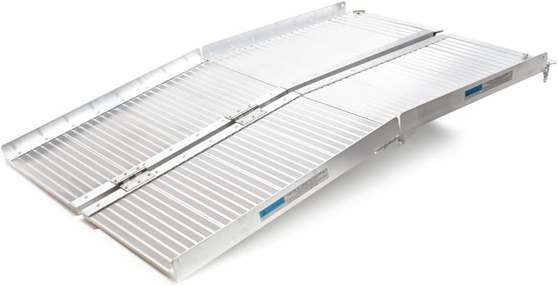 Rollstuhlrampe Rollirampe Auffahrschiene 2X faltbar Aluminium 183cm 270kg Kofferrampe
