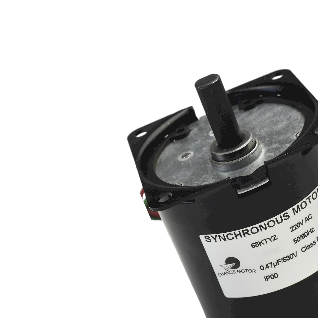 CHANCS Niedergeschwindigkeits-Miniatur-Getriebemotor 68KTYZ 220V AC 2,5r/min Exzenterwelle Hochdrehm