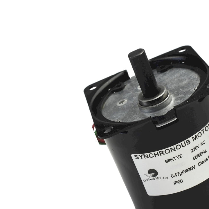 CHANCS Niedergeschwindigkeits-Miniatur-Getriebemotor 68KTYZ 220V AC 2,5r/min Exzenterwelle Hochdrehm