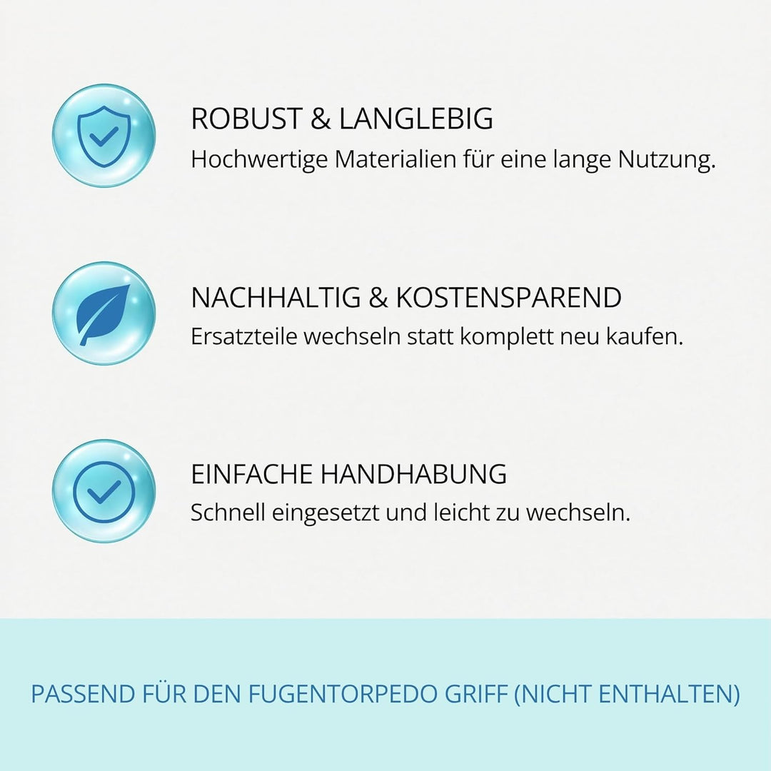 Fugentorpedo Ersatz-Set All-in – Diamant-Schleifstege 2 mm, 3 mm & 5,5 mm – Nachfüllset für schmale,