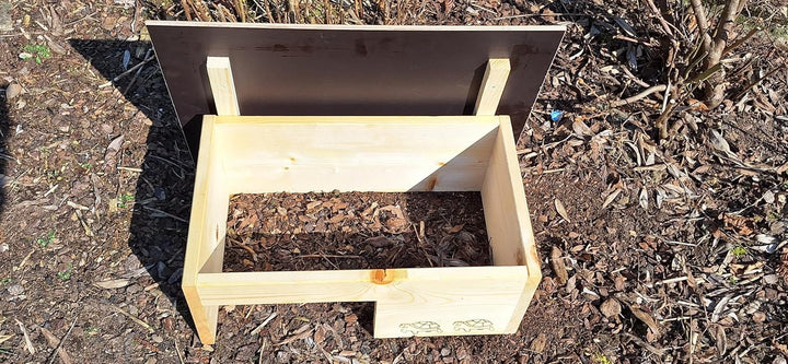 Premium Schildkrötenhaus (SH12) aus 20mm Vollholz - Schildkrötengehege Schildkröte Wetterfest