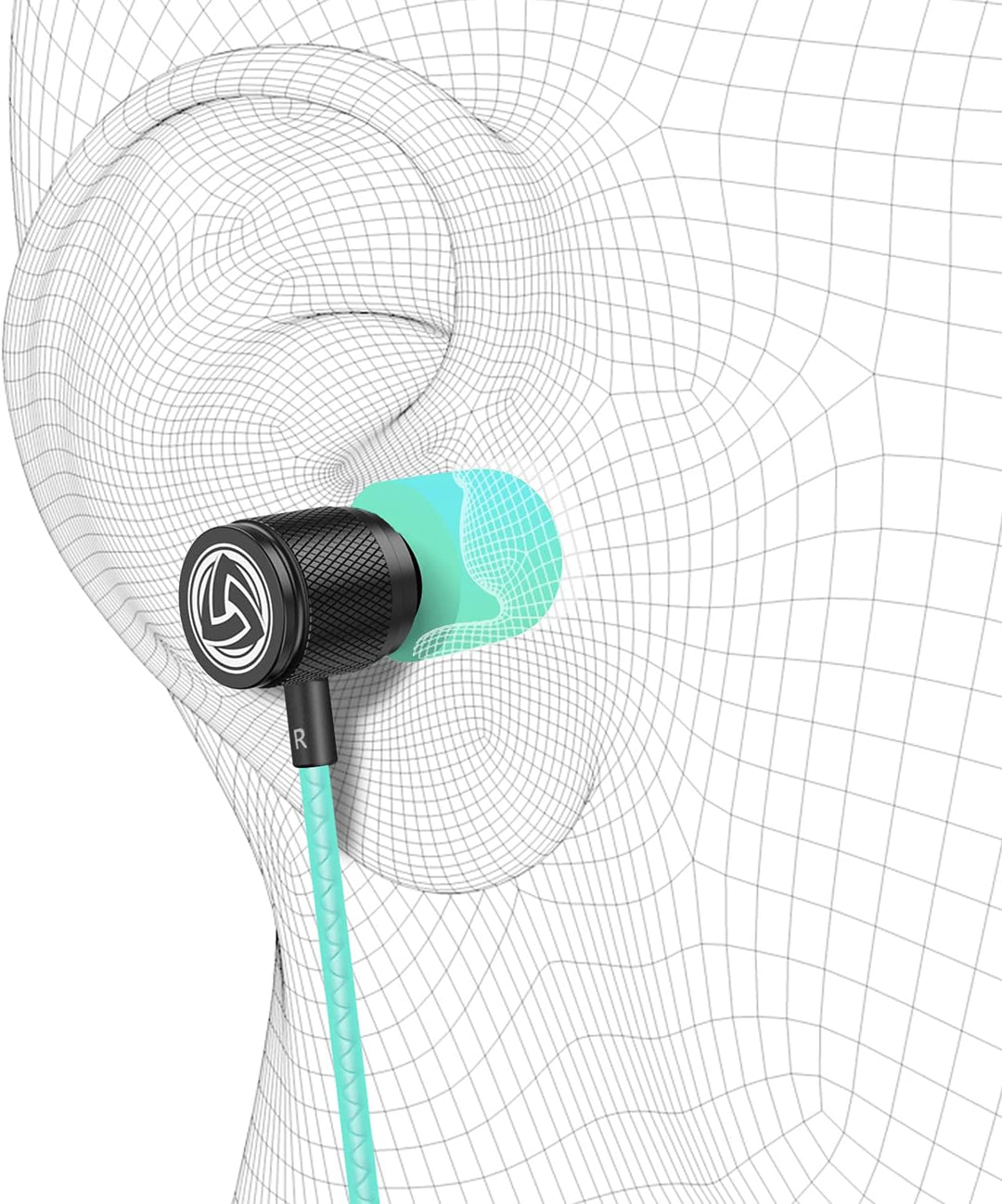 LUDOS Ultra Kopfhörer In Ear Ohrhörer mit Kabel und Mikrofon, Kristallklarer Klang, Ausgewogene Höhe