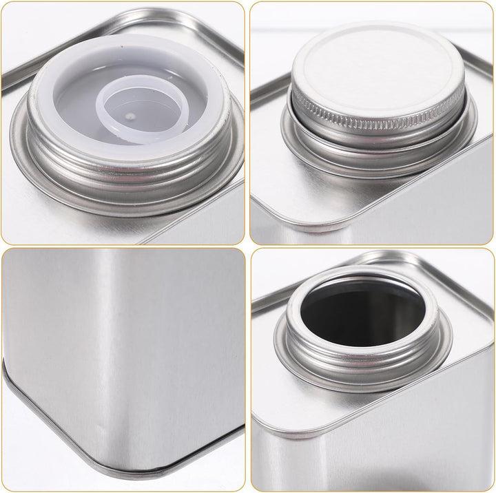 SHINEOFI Kaffeedose aus Tinplate, Silber, 180–200g, Luftdicht