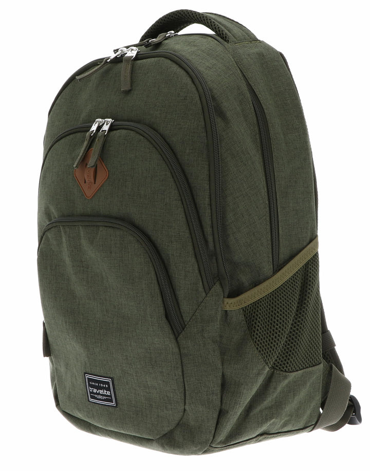 Travelite Handgepäck Rucksack, Laptop Rucksack 15,6 Zoll, BASICS, Daypack, Tagesrucksack mit vielen