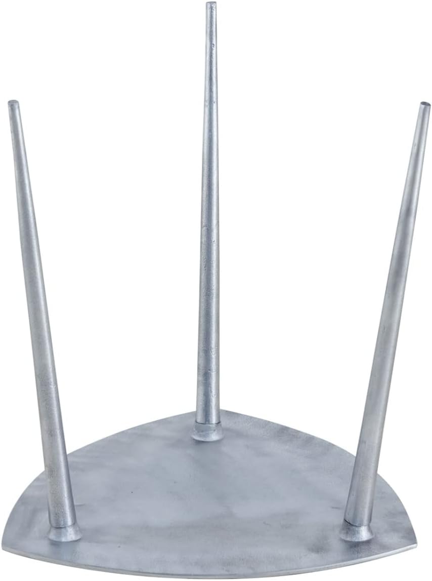 casamia Beistelltisch Metall Dekotisch Alster 40x45x40 cm dreieckig klass. Design Aluminium Silber o