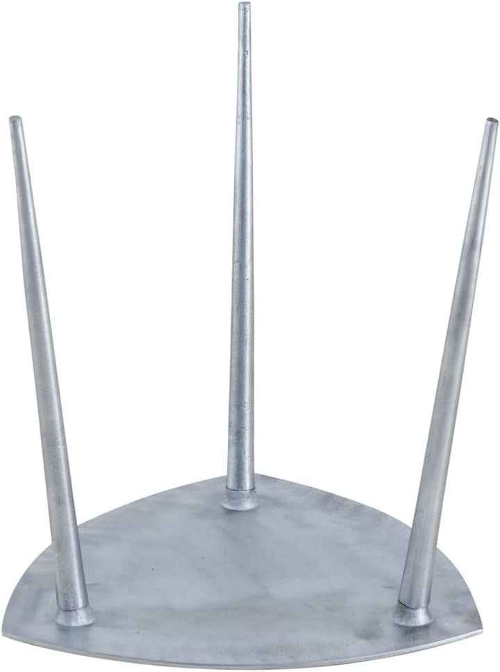 casamia Beistelltisch Metall Dekotisch Alster 40x45x40 cm dreieckig klass. Design Aluminium Silber o