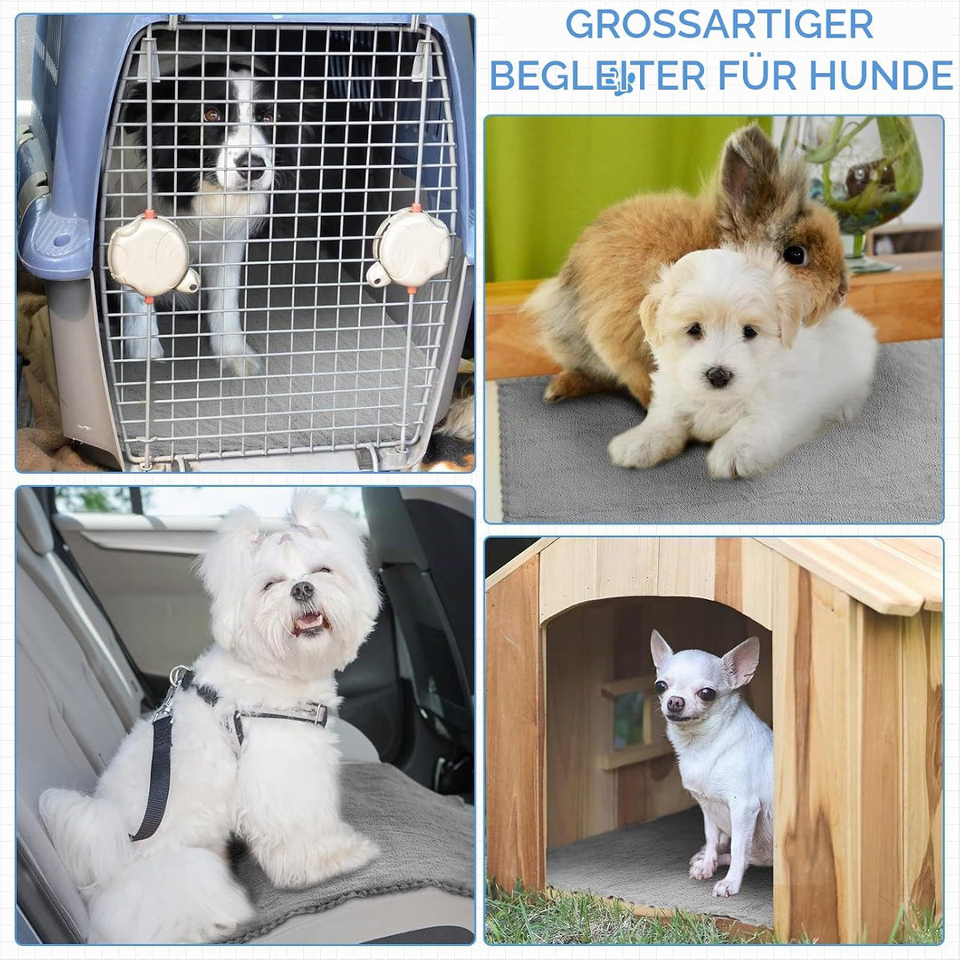 Panelee 10 Stück Waschbare Haustier Decken für Hunde Meerschweinchen Hase Katze Wasserdichtes Kleint