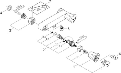 Grohe Costa L, Brause ohne S-Anschl.ds, Silber Sonstige, Sonstige