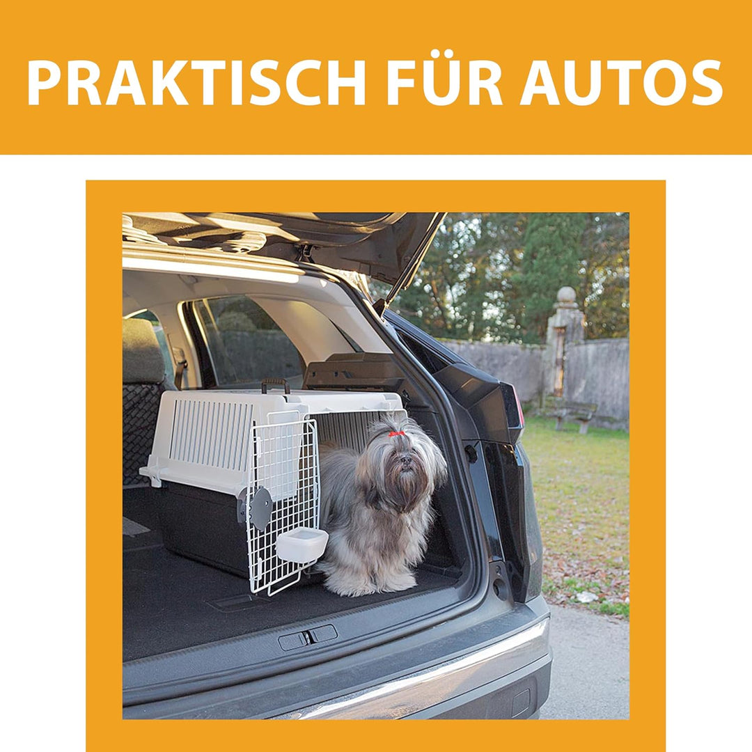 Ferplast Hundetransportbox Transportbox für mittelgrosse Hunde ATLAS 40, Reisebox für Hunde, Sicherh