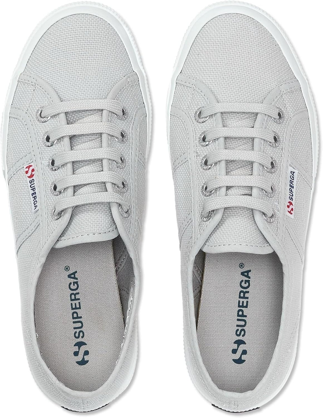 Superga 2750 Linu, Damen Schnürsneaker 35 EU Grau Grey Ash 04y, 35 EU Grau Grey Ash 04y