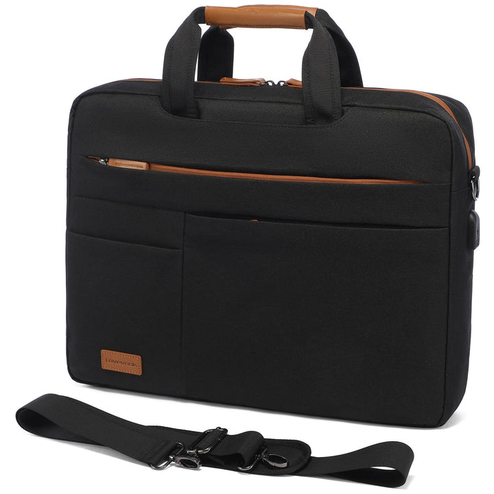 LOVEVOOK Laptoptasche 15.6 Zoll Herren Wasserdichte Laptop Tasche Aktentasche Notebooktasche für Bus