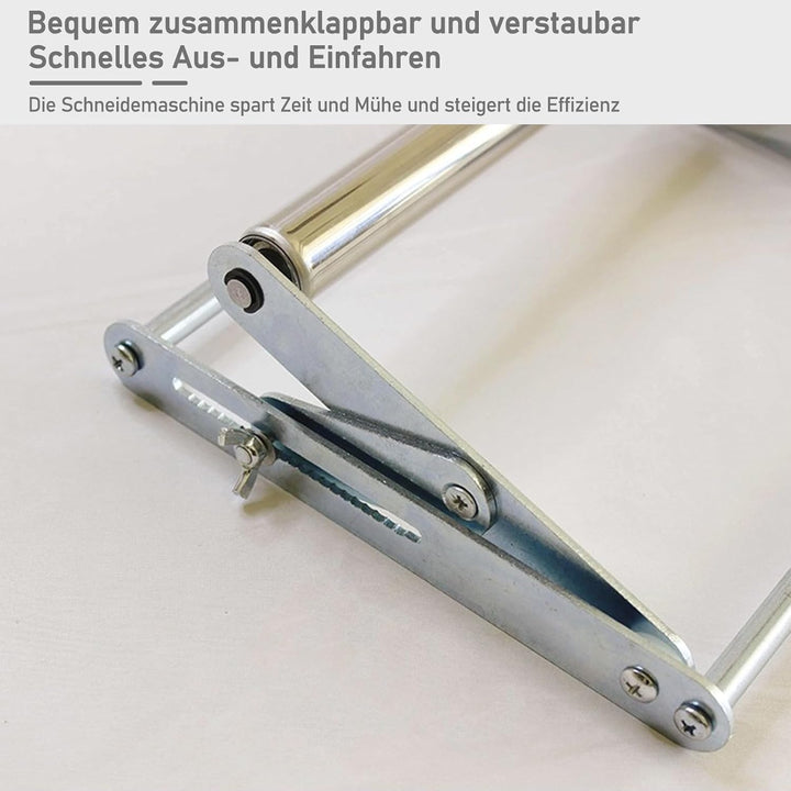 2 pcs Verstellbarer Stützrahmen Für Schneidemaschinen, 25-135mm Edelstahl Faltbares Doppellager Mate