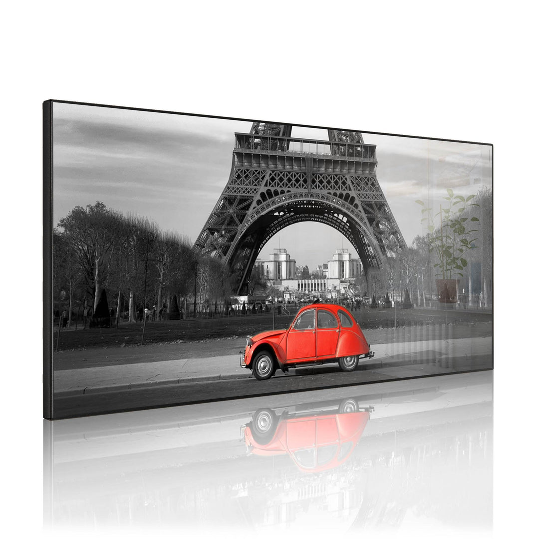 banjado Magnettafel schwarz 78 x 37cm / Magnetwand Metall/Magnetpinnwand als Memoboard/Pinnwand Magn