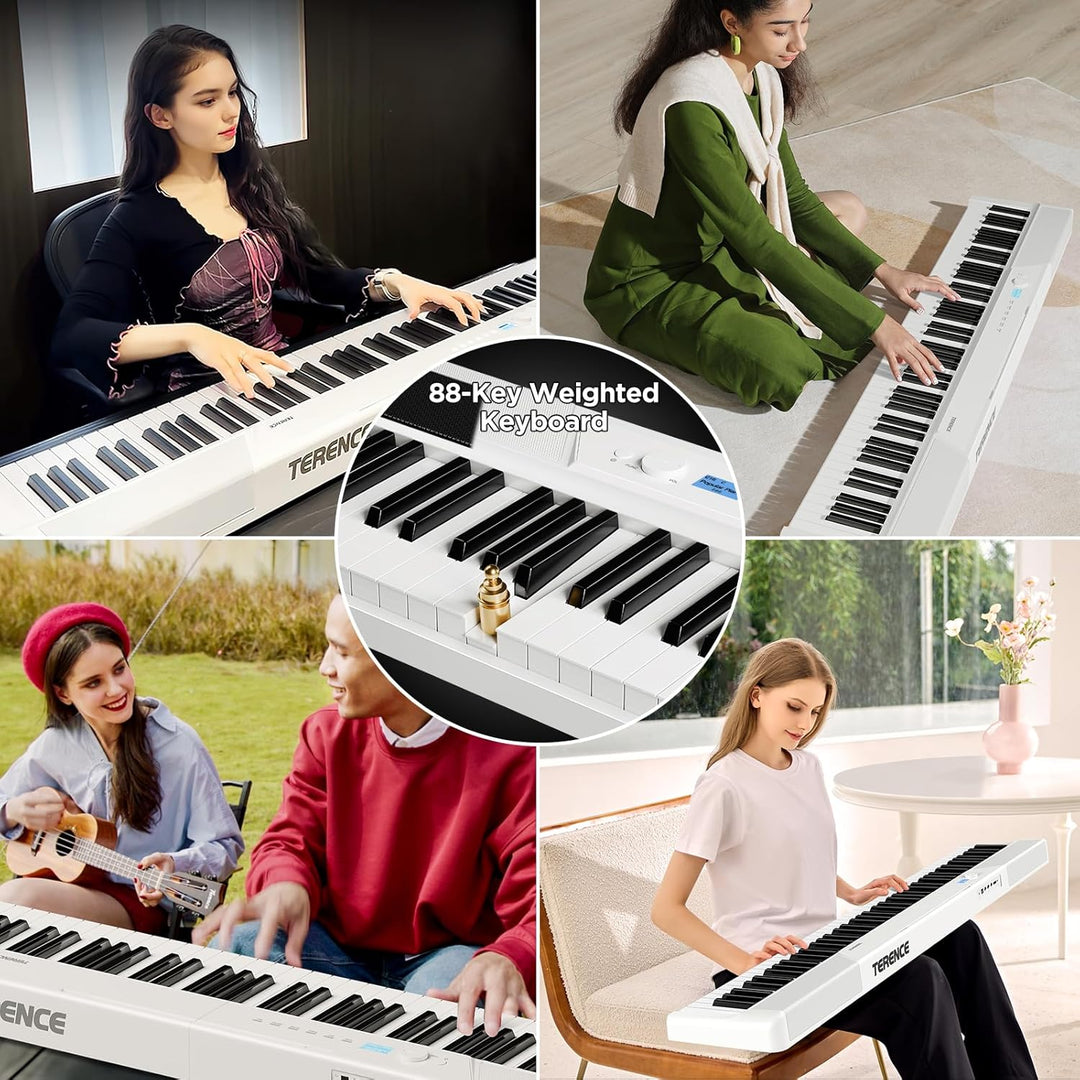 TERENCE 30W Pianoforte digitale Il pianoforte elettronico pieghevole più sottile e leggero Tastiera