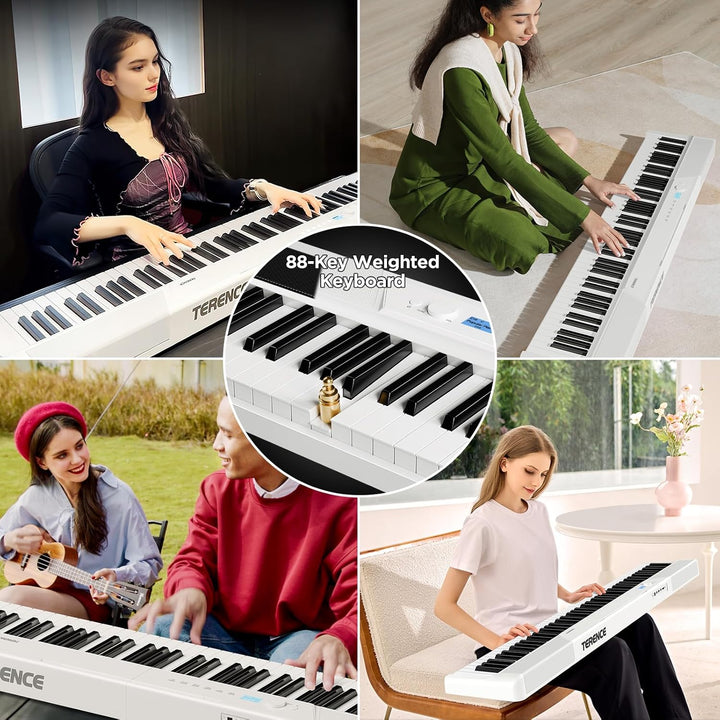 TERENCE 30W Pianoforte digitale Il pianoforte elettronico pieghevole più sottile e leggero Tastiera