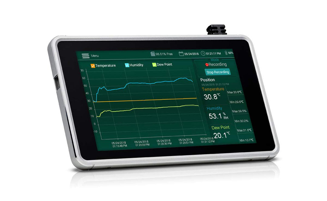 Extech RH550 Luftfeuchtemessgeraet (Hygrometer) 10% rF 95% rF Datenloggerfunktion, Taupunkt-/Schimme