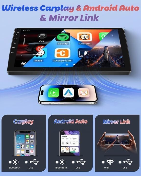 Hikity 2+64GB Android 15 Autoradio für Opel Astra H/Zafira B/Corsa C D 2006-2010 Radio Wireless Carp