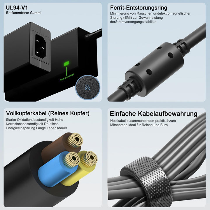 HKY Universal Netzteil 24V Ladegerät für Casio AD-E24250LW ADE24250LW, Bosch Luftreiniger Air 4000,