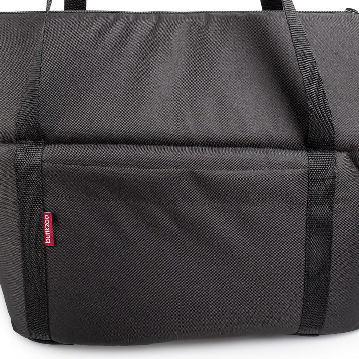 BOUTIQUE ZOO Hundetasche - Schwarz Schwarz/Minky, L bis 12 kg - Tragetasche für kleinen und mittlere