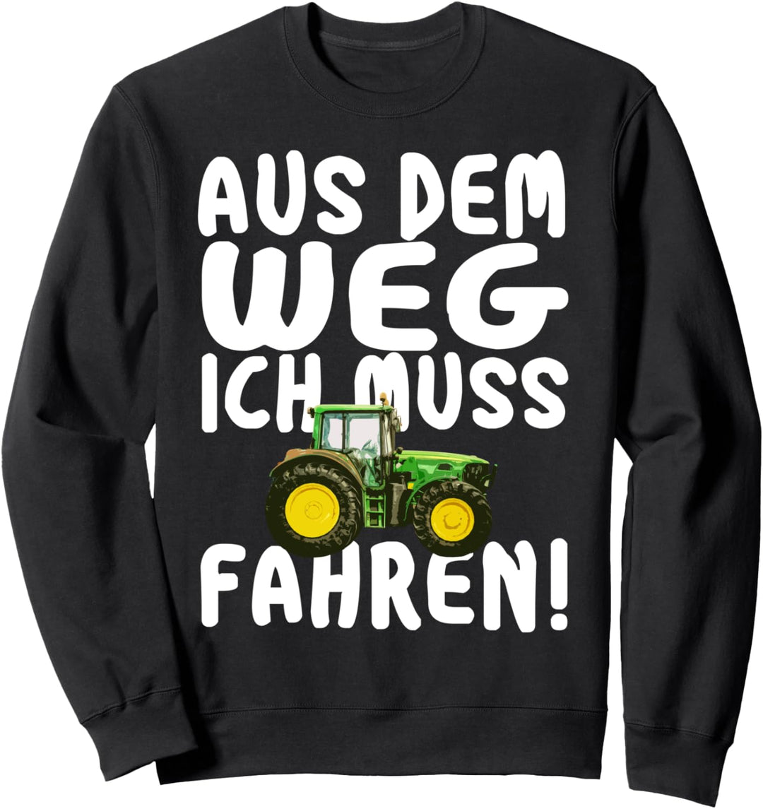 Ich Muss Traktor Fahren Schlepper Trecker Jungs Sweatshirt