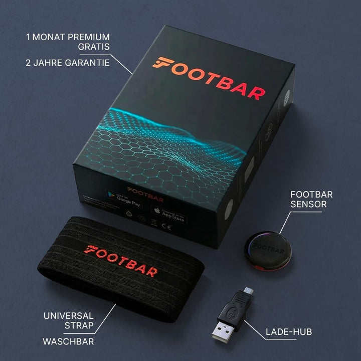 Footbar Meteor Aktivitätstracker für Fussball, Tracking und Bewertung der Fussballleistung und des S